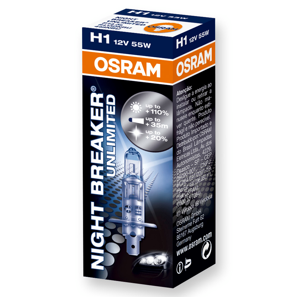 OSRAM LAMPADINA OSRAM H1 Night Breaker Unlimited