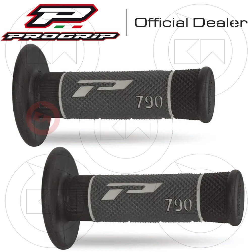 COPPIA MANOPOLE MOTO CROSS ENDURO PROGRIP MX CARBON GEL 790-189 NERO/GRIGIO