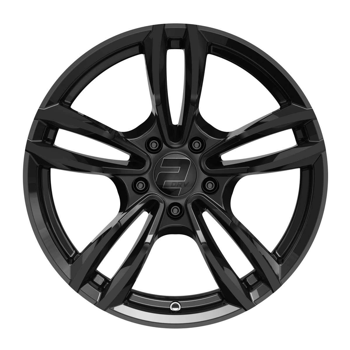 UN cerchio in lega WH29 2DRV 8.5 x19 5/120 ET 42 Nero lucido verniciato