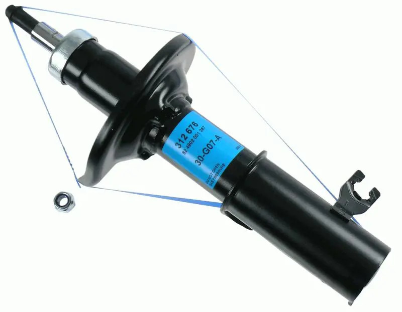 Ammortizzatore Sx Spina superiore 312 676 SACHS per MAZDA 323 S V 323 P V