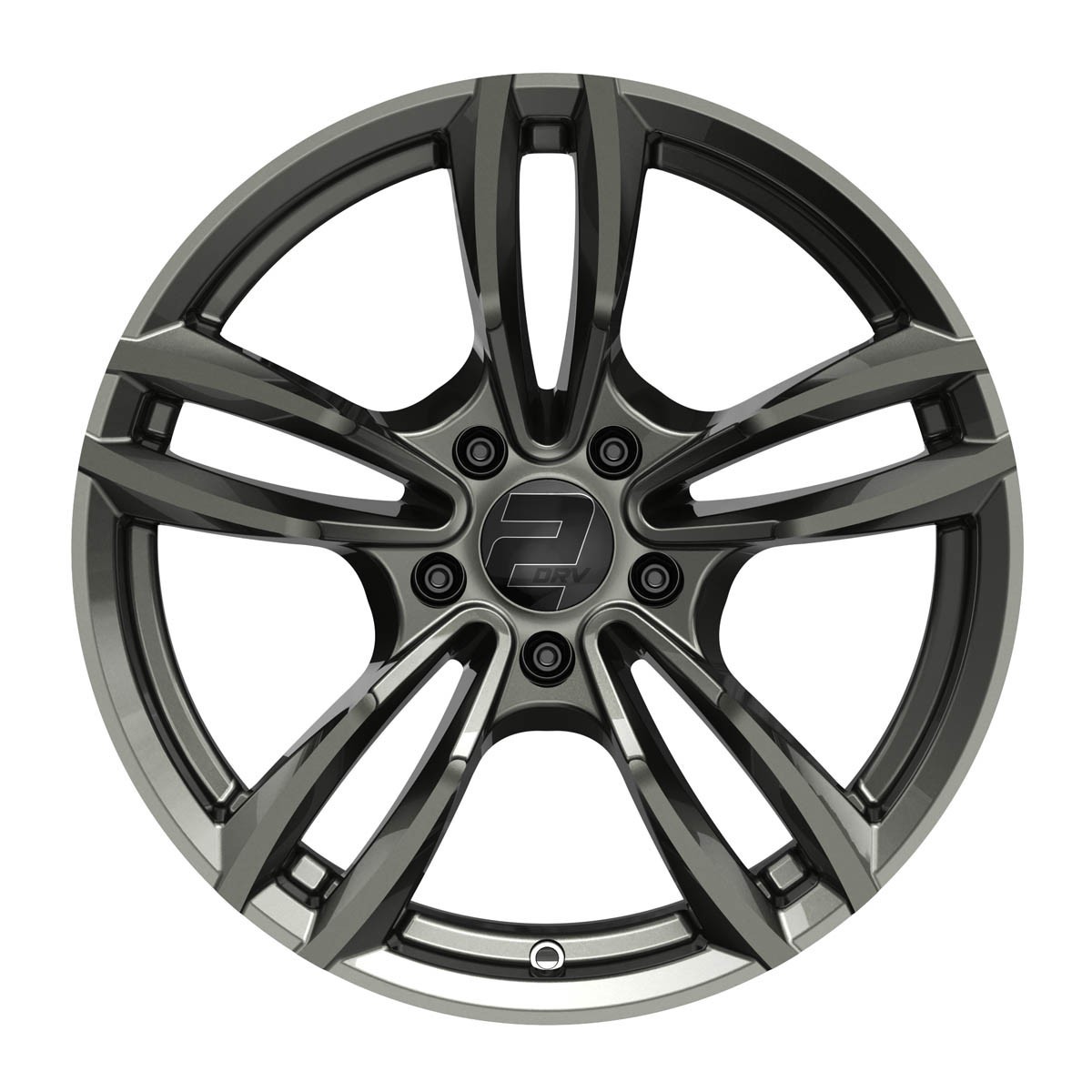 UN cerchio in lega WH29 2DRV 7.5 x17 5/112 ET 52 Grigio canna di fucile scuro