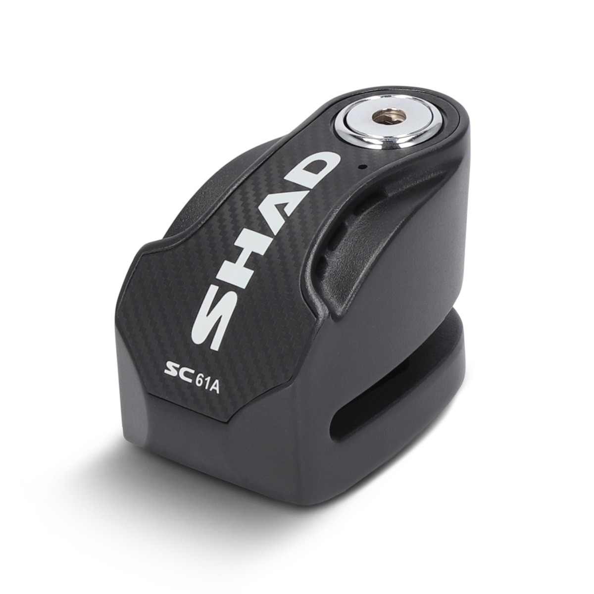 Shad black disc lock with alarm and 6mm pin for bike and scooters