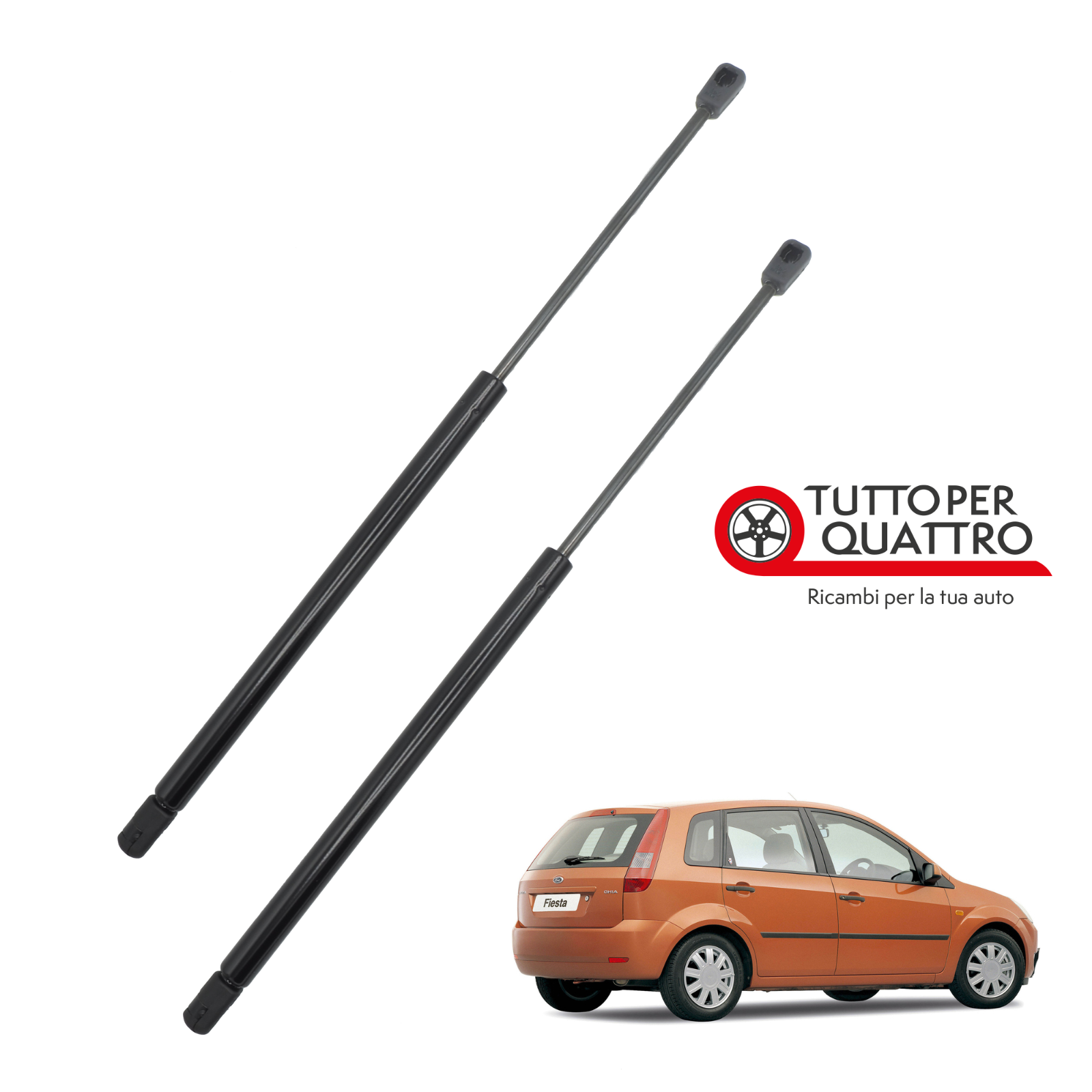 2 Molle A Gas Per FORD FIESTA (JHS) 5D 2002-2008 posteriore pistoncini