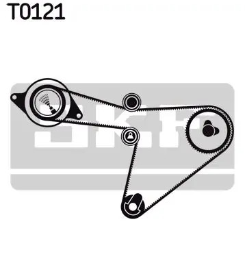 Kit cinghia distribuzione VKMA 97506 SKF per DAIHATSU ROCKY Soft Top