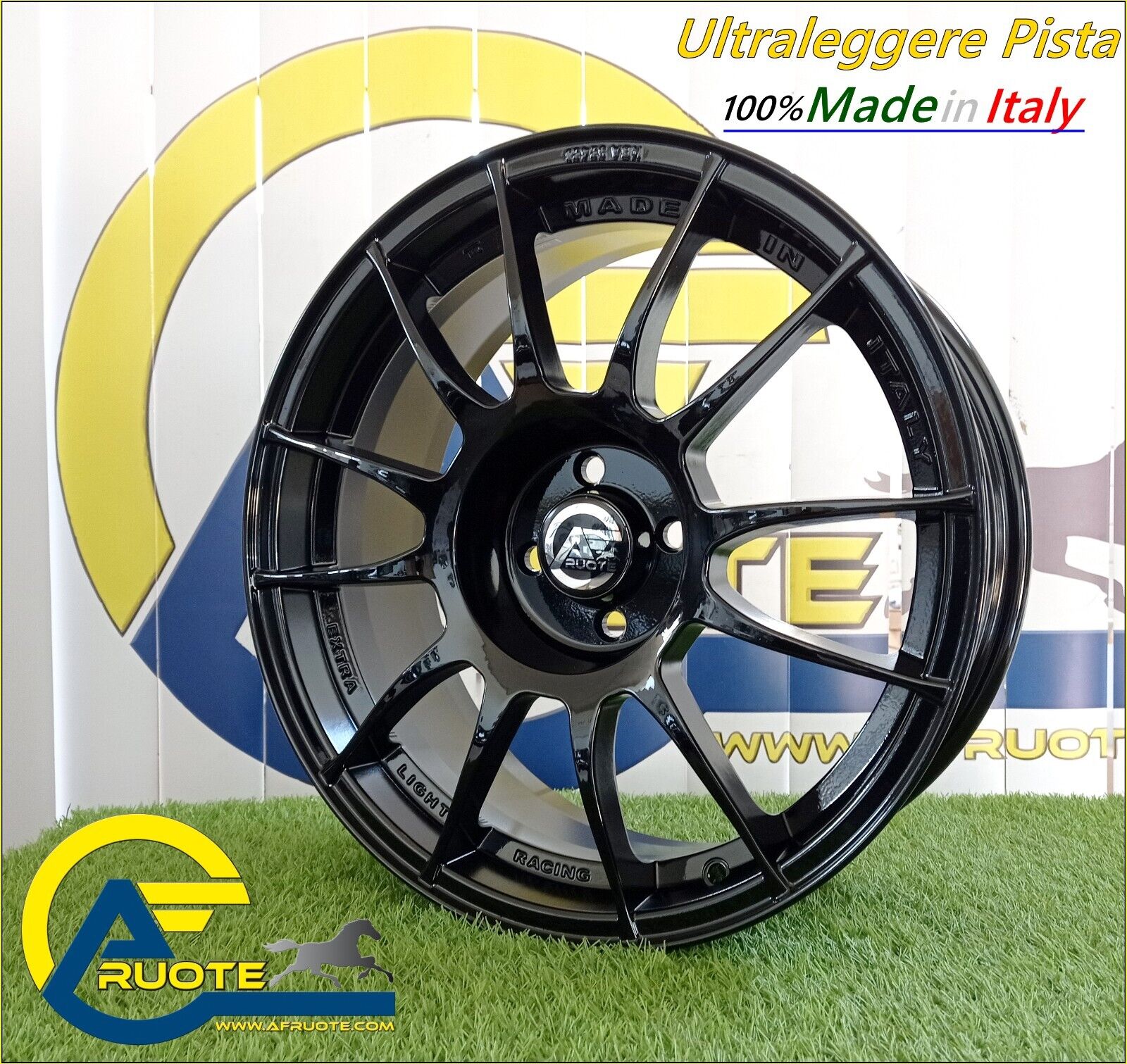 XLR CERCHI IN LEGA DA 17 4X100 ULTRALEGGERI X FIAT PUNTO EVO RENAULT CLIO CORSA