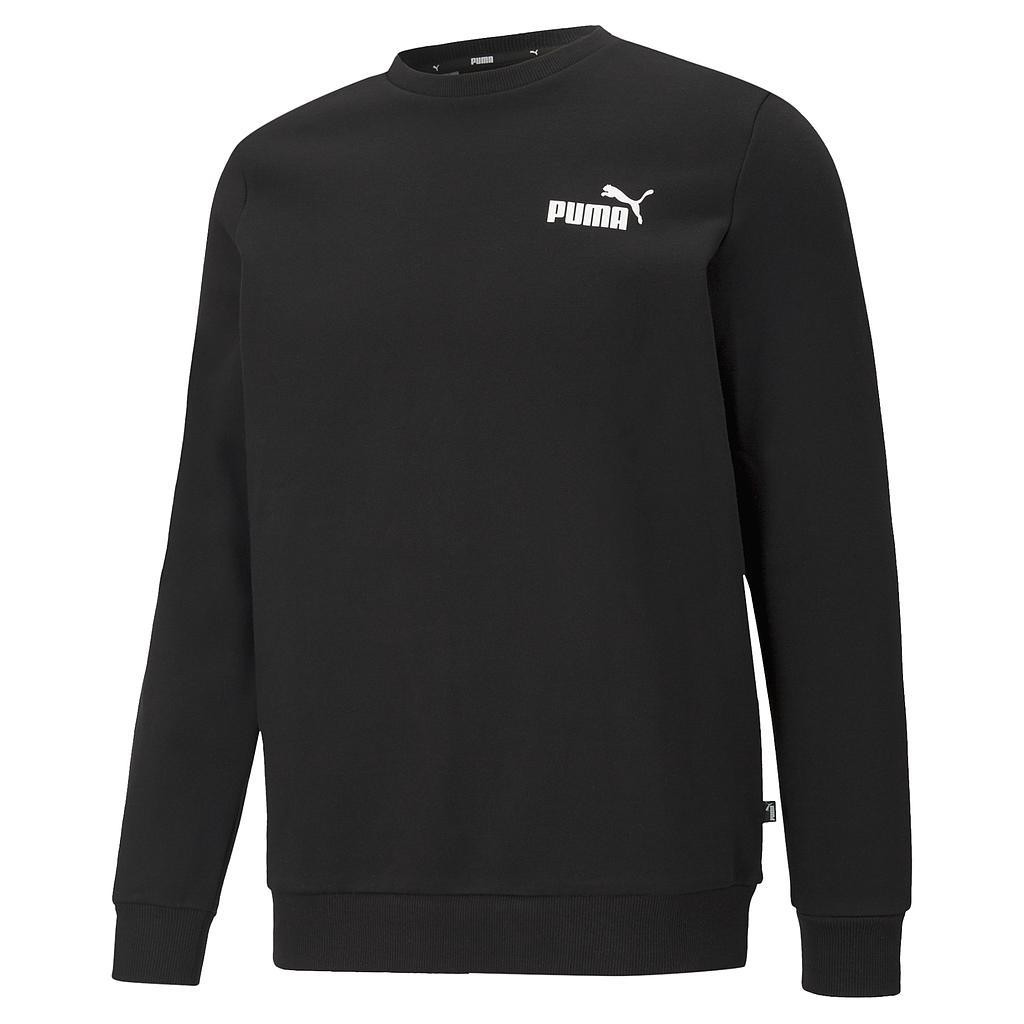 Puma Mens ESS Small Logo Crew Small Puma Black Small Puma Black