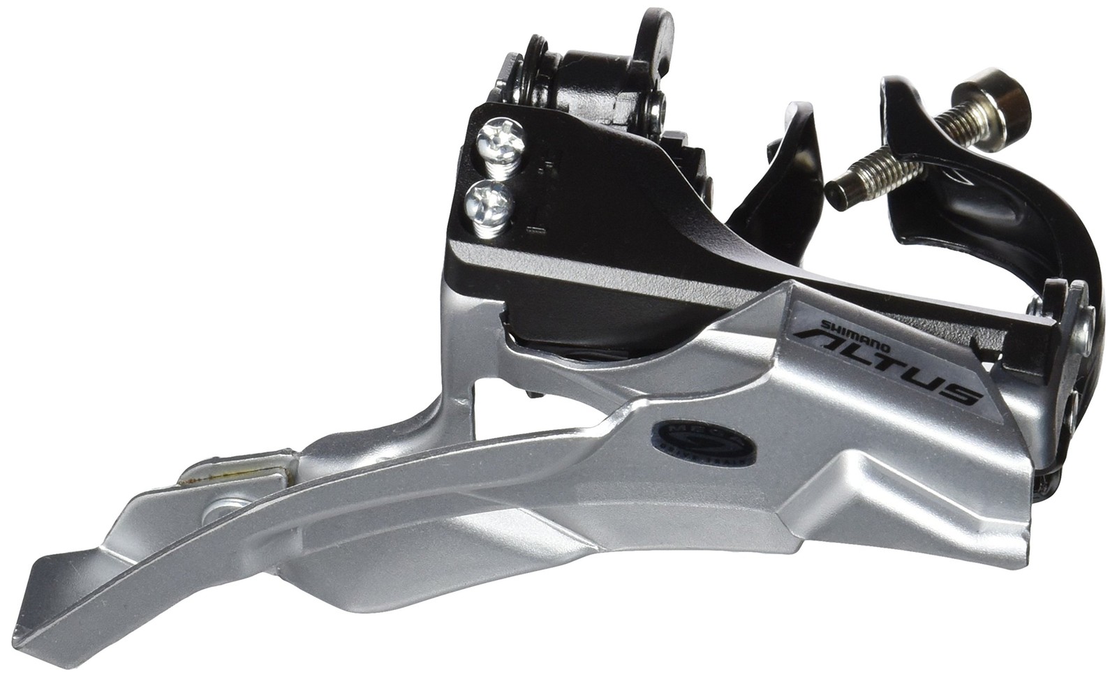 Shimano FD-M370 Altus 9-speed front derailleur, top swing, dual-pull