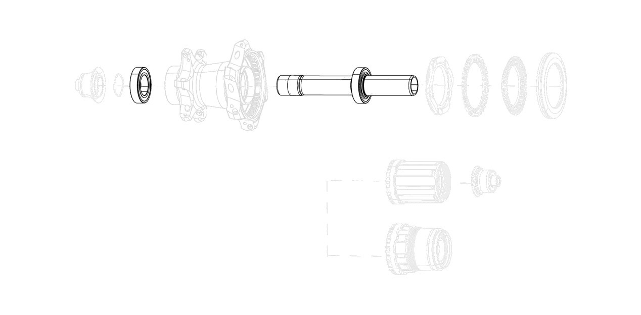 ZIPP Kit di sostituzione dell''asse anteriore per freni a disco COGNITION V2
