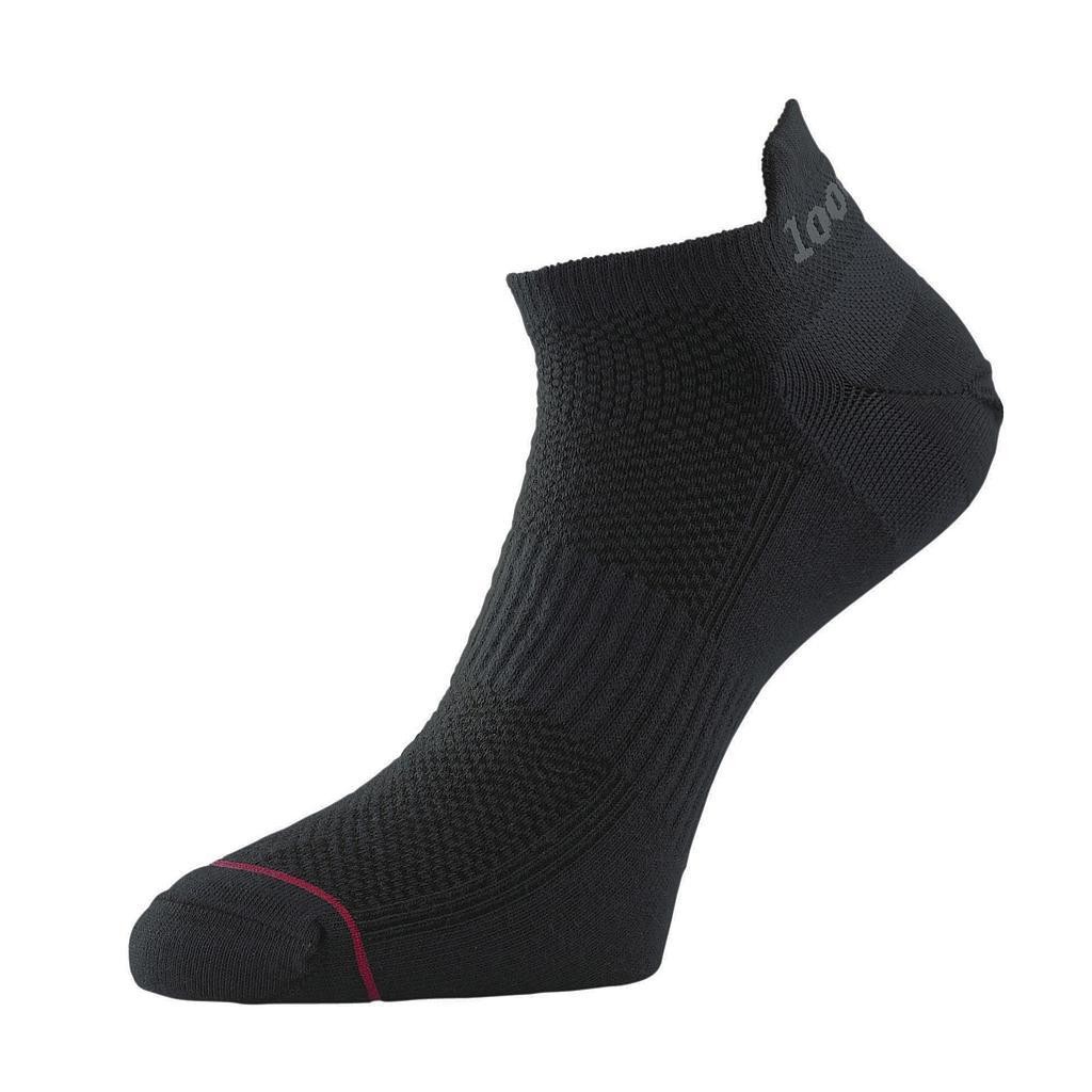 1000 Mile Ultimate Tactel Ladies Liner Sock Small Black Small Black