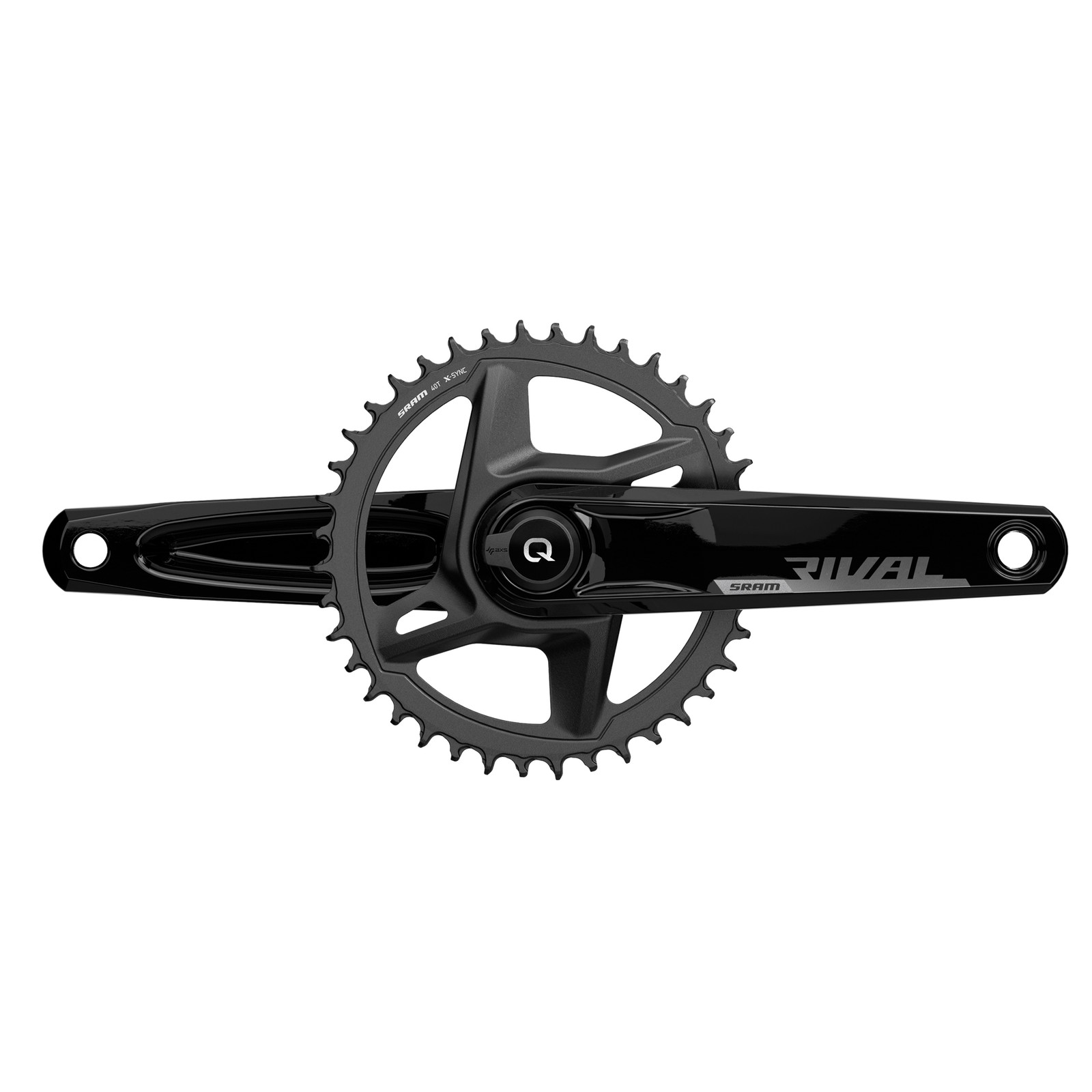 SRAM Rival 1X D1 Quarq Road Power Meter Dub Wide (Bb Not Included) Black 170mm 4
