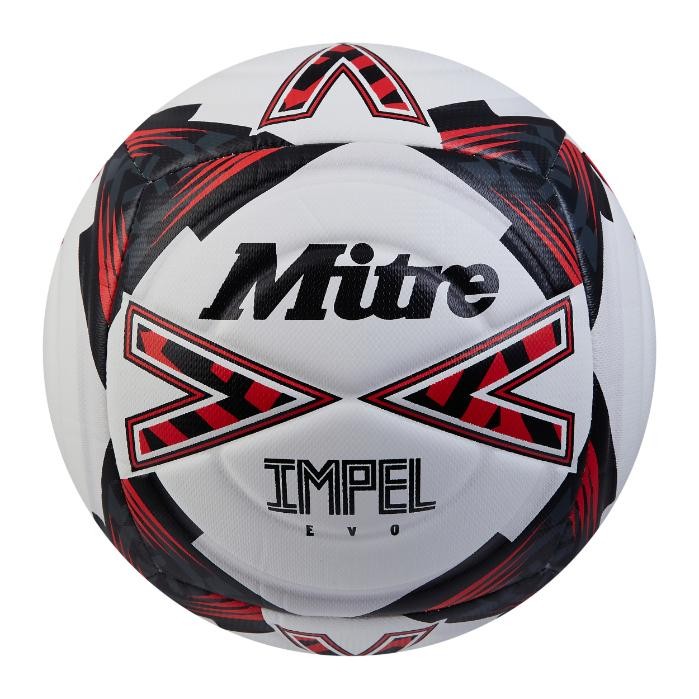 Mitre Impel Evo Football 5 White/Black/Red 5 White/Black/Red