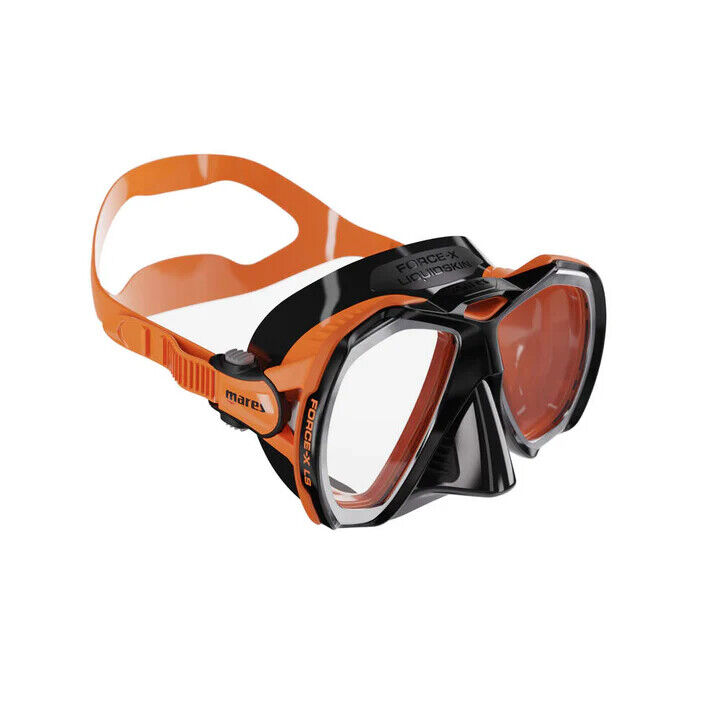 Mares Maschera Subacquea Force-X LS Clear Black Orange Black