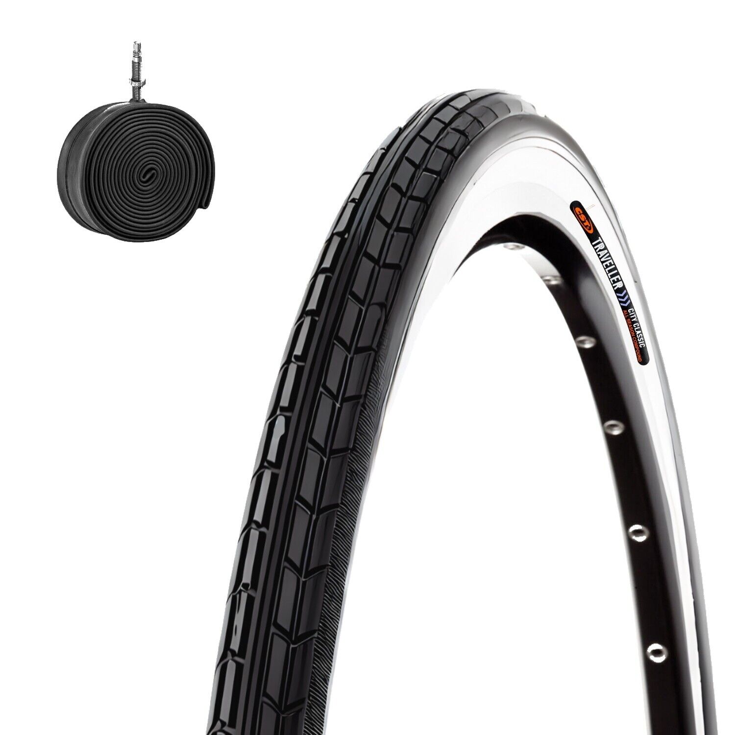 COPERTONE 700X35 C + CAMERA PNEUMATICO STRADALE TREKKING BICI 28 x 1 5/8 x 1 3/8