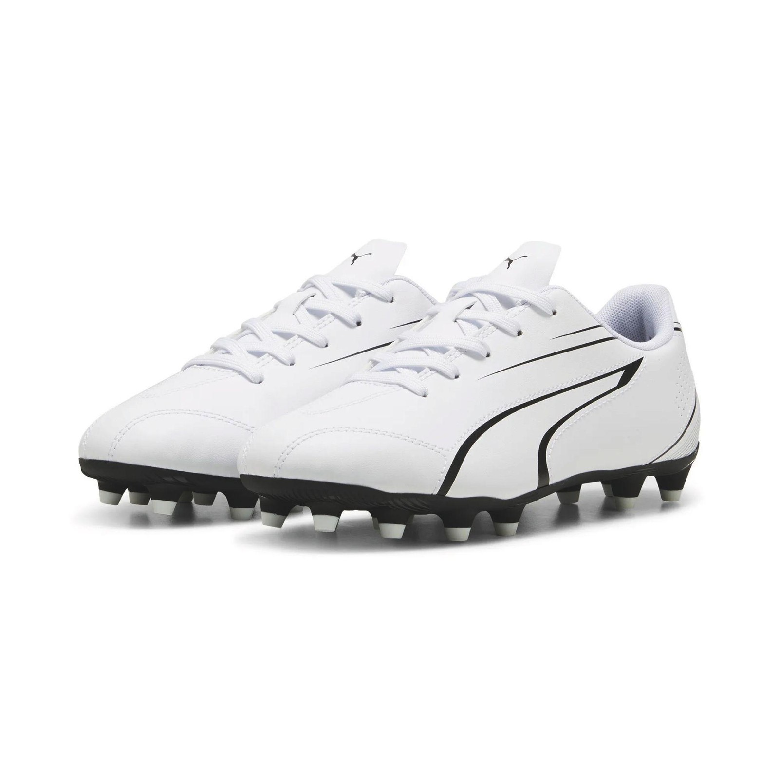 Puma Vitoria FG/AG Junior Football Boots 2 White/Black 2 White/Black