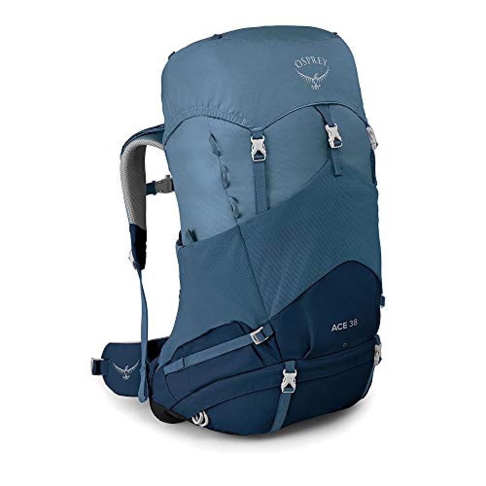 (TG. O/S) Osprey Ace 38, Zaino da hiking unisex per ragazzi, Blue Hills O/S - NU