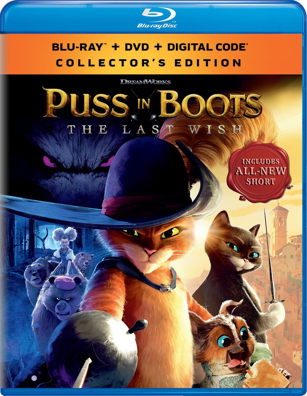 Puss in Boots: The Last Wish - Collector's Edition Blu-ray + DVD + Dig (Blu-ray)