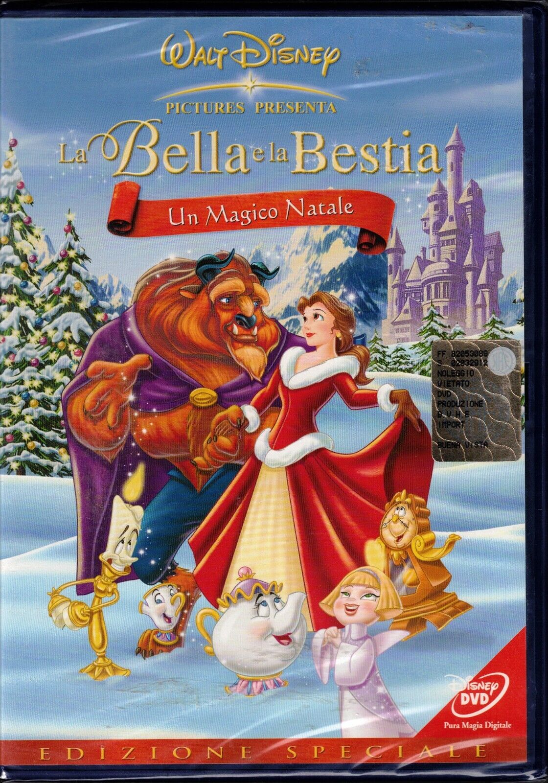 LA BELLA E LA BESTIA UN MAGICO NATALE Ed. Speciale Z3-DV0079 1° DISNEY SIGILLATO