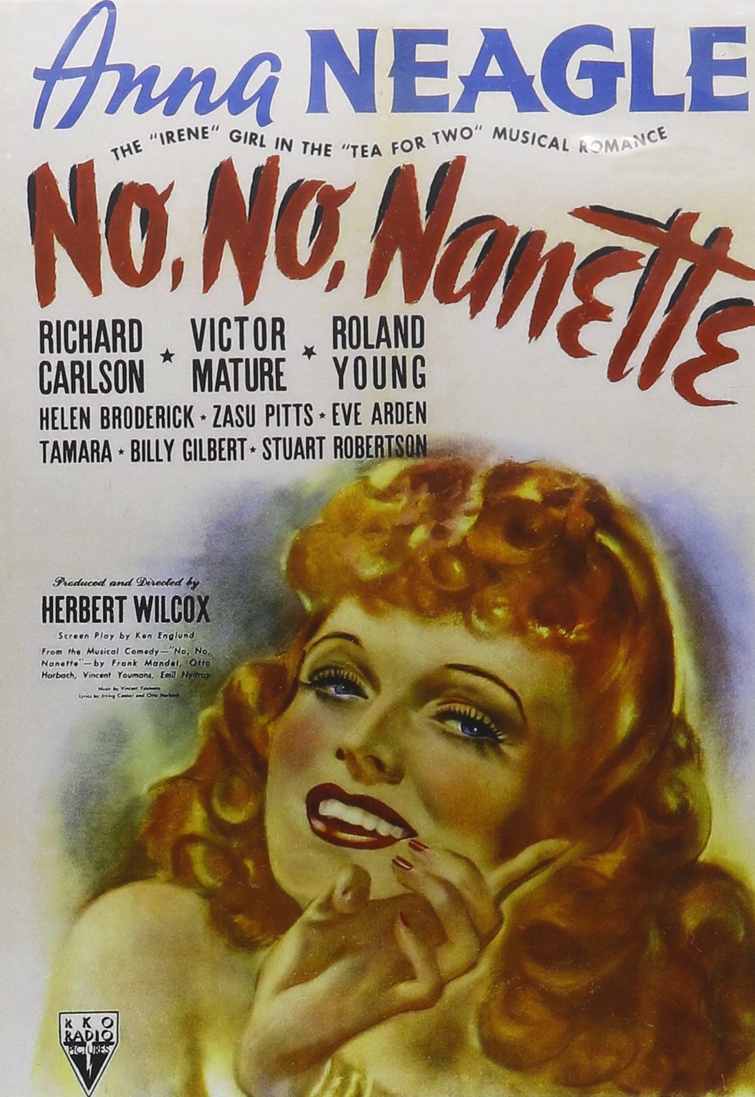 No, No, Nanette (DVD) Anna Neagle Richard Carlson Victor Mature Roland Young