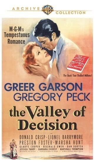 The Valley Of Decision (DVD) Donald Crisp Greer Garson Gregory Peck Tay Garnett