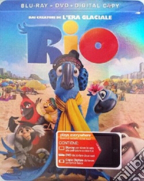 (Blu-Ray Disk) Rio (Blu-Ray+Dvd+Digital Copy)  8010312096280 sigillato