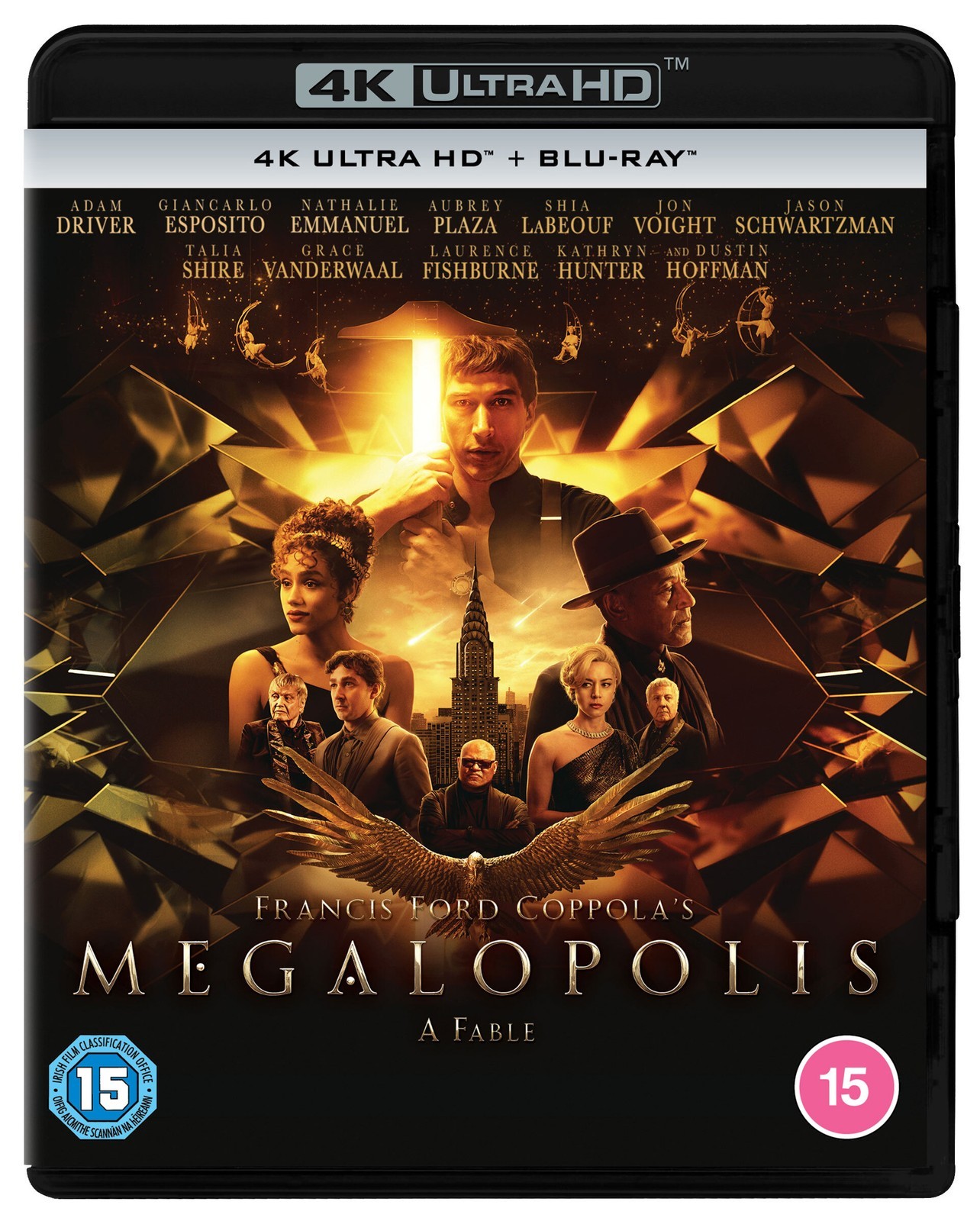 Megalopolis (4K UHD Blu-ray) Adam Driver Aubrey Plaza Chloe Fineman D.B. Sweeney