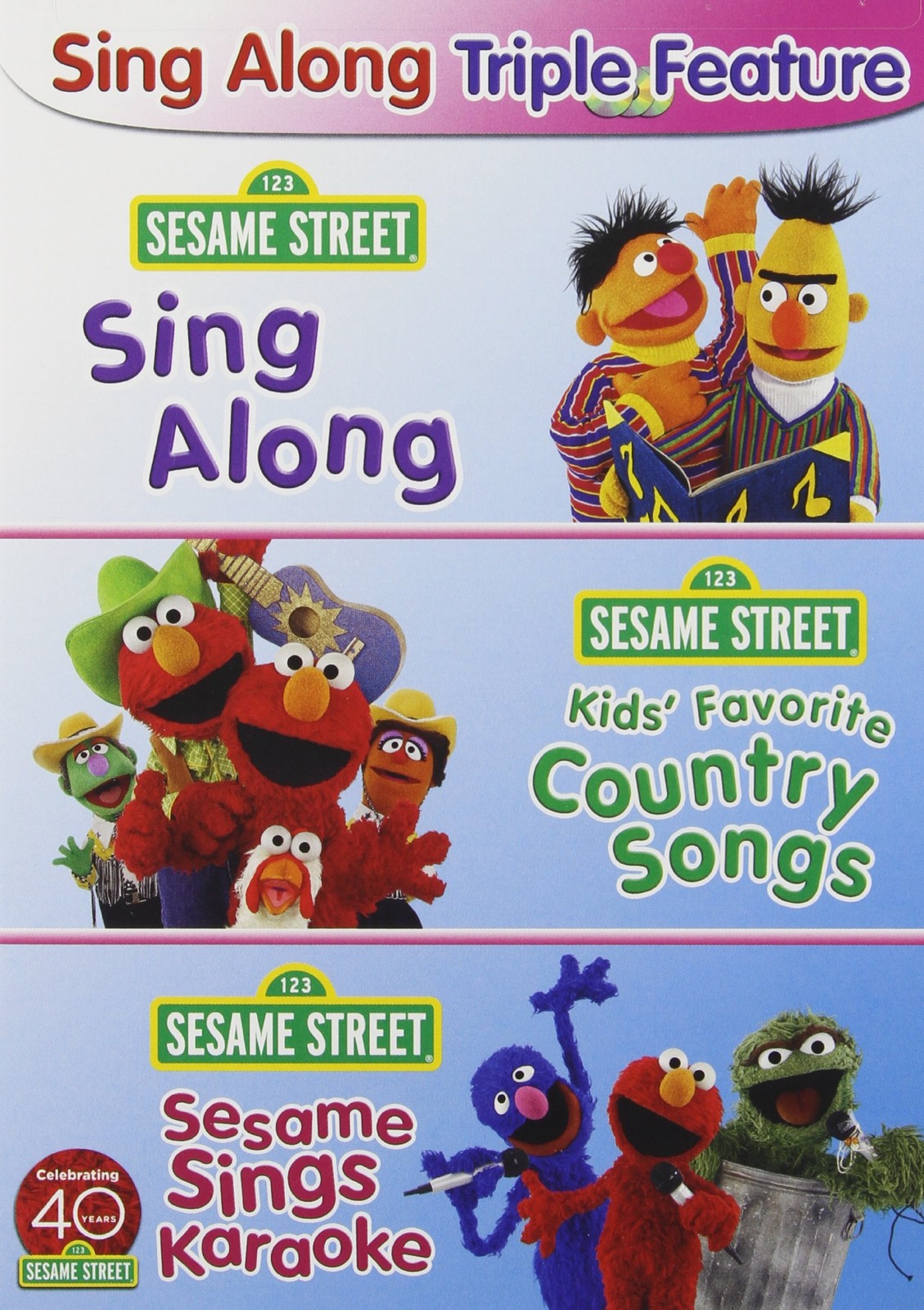 Sesame Street: Sing Along Triple Feature (Sing Along / Kids' Favorite Coun (DVD)