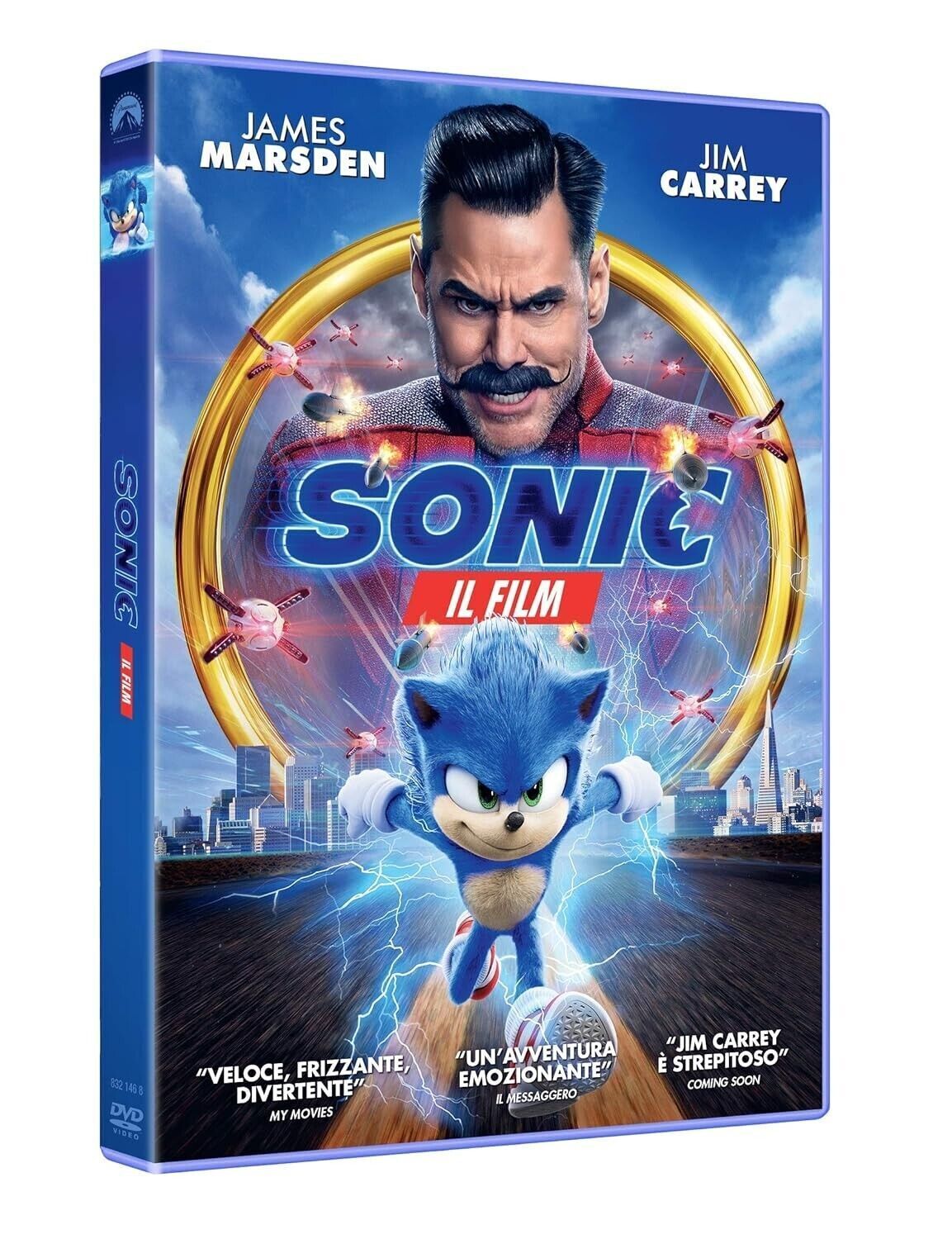 Dvd SONIC - IL FILM - THE MOVIE con Jim Carrey nuovo sigillato 2020