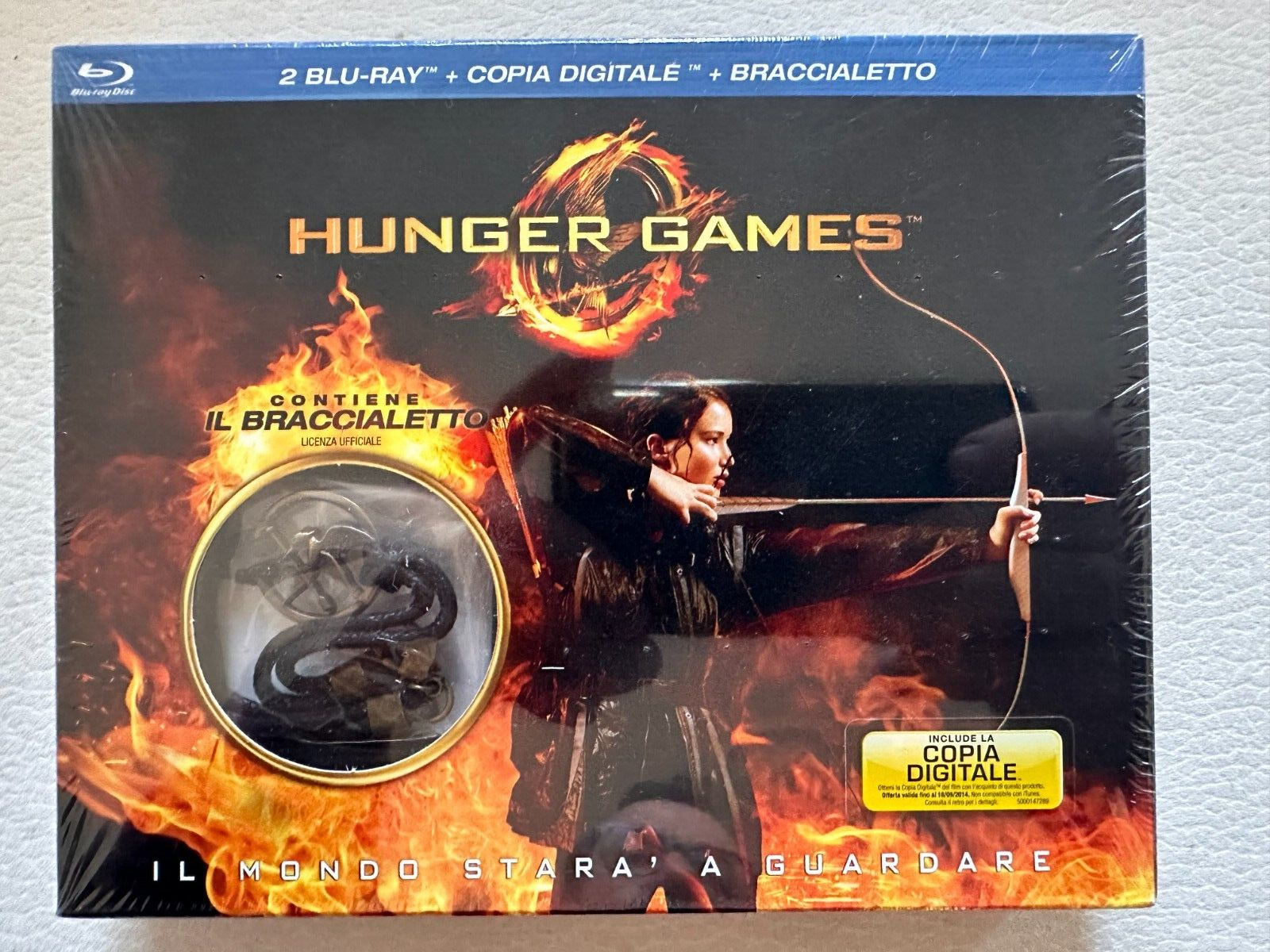 Cofanetto Hunger Games (2 BD + Copia Digitale + Braccialetto) Nuovo