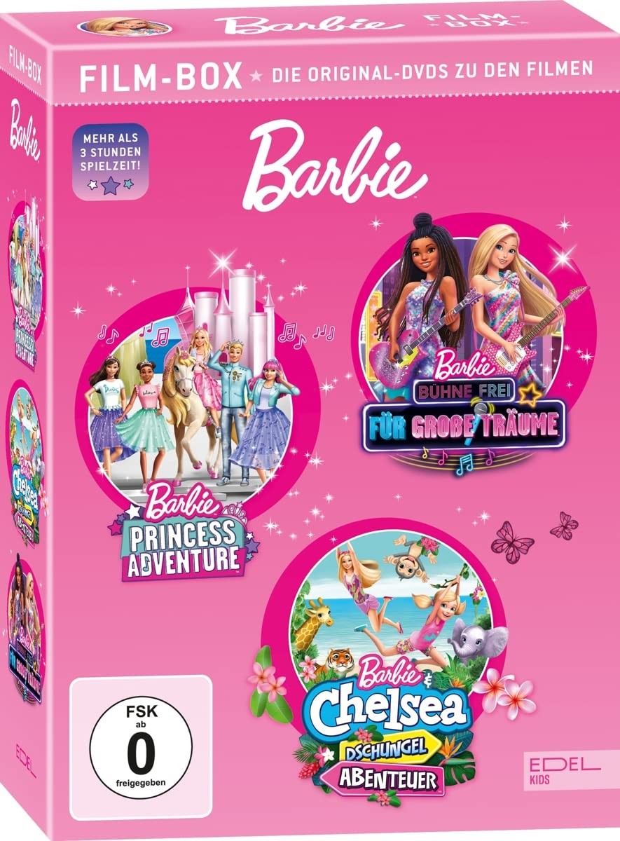 Barbie: Film-Box (Princess, Dschungel, Bühne frei) (DVD)