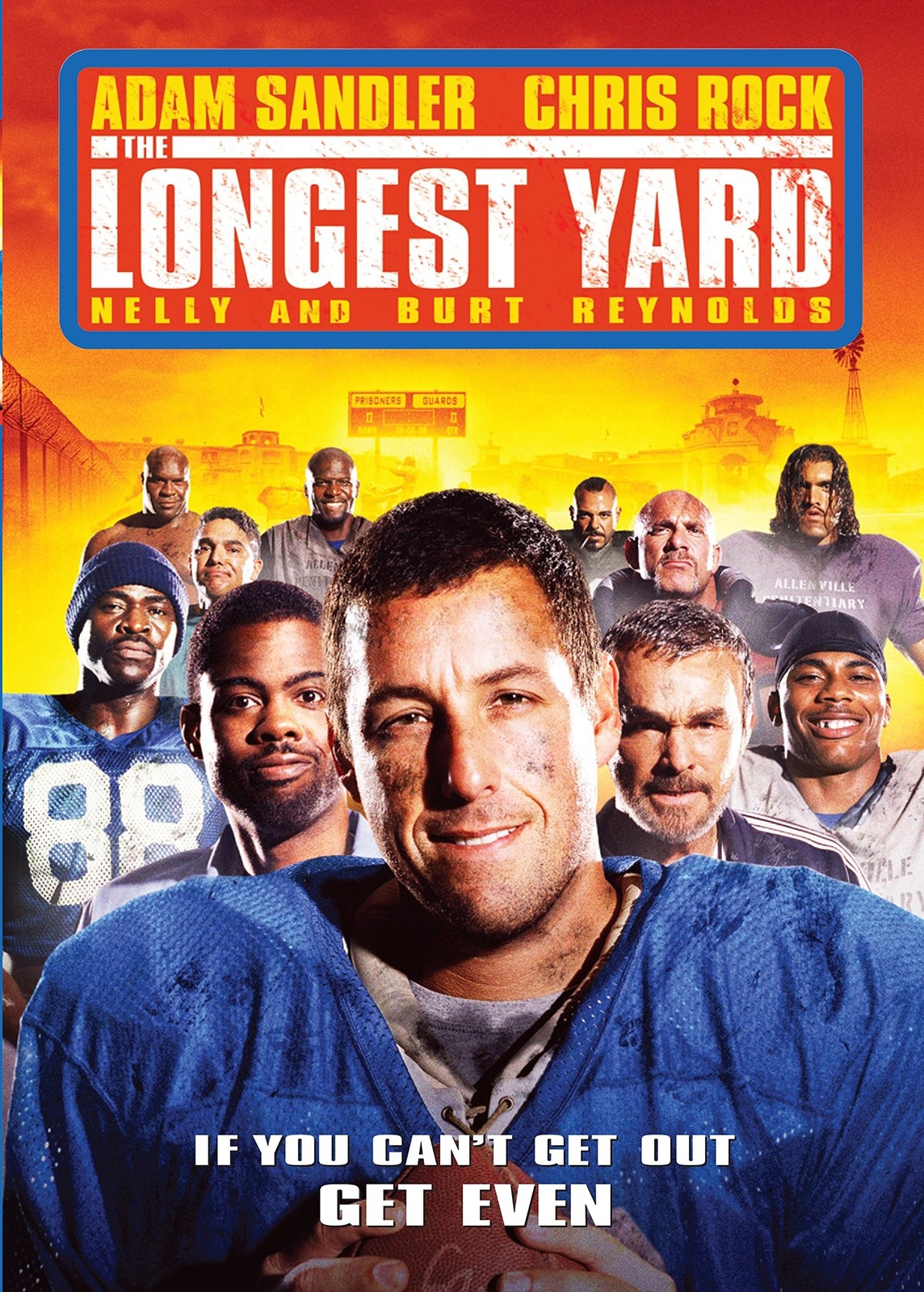 The Longest Yard (2005) (DVD) Adam Sandler Chris Rock James Cromwell Nelly