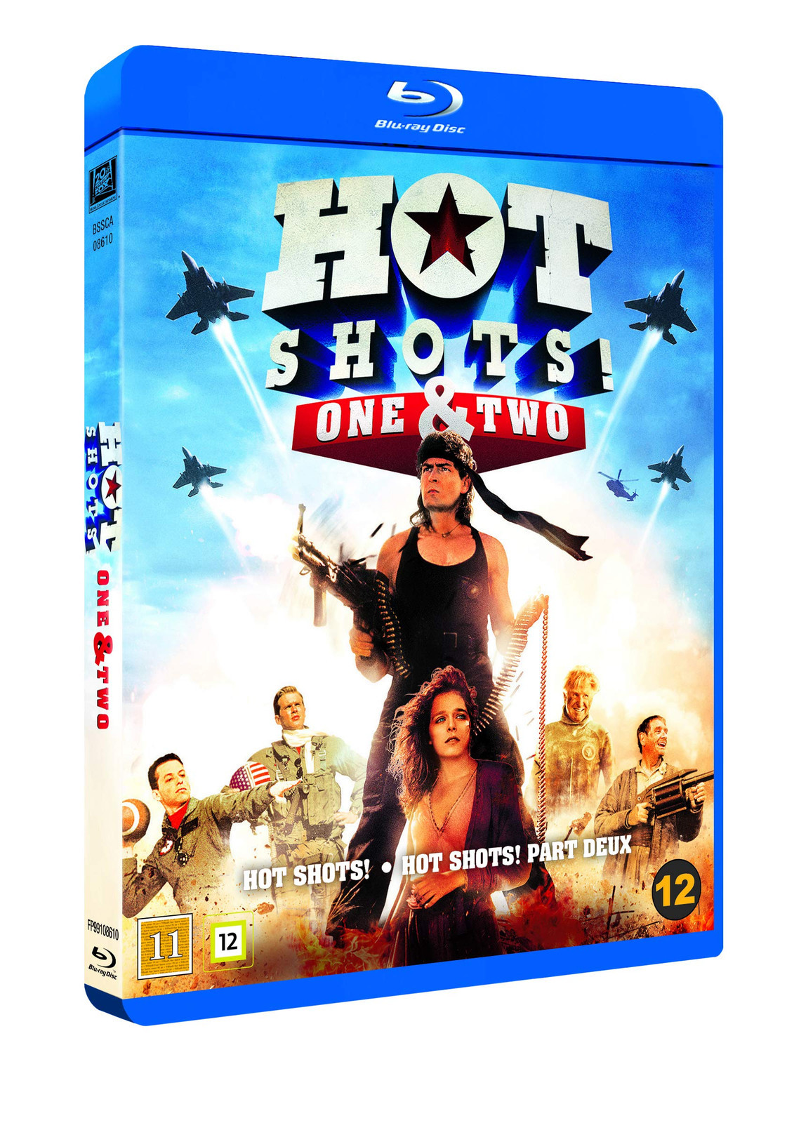 Hot Shots 1+2 Blu Ray (Blu-ray) Valeria Golino Charlie Sheen Cary Elwes