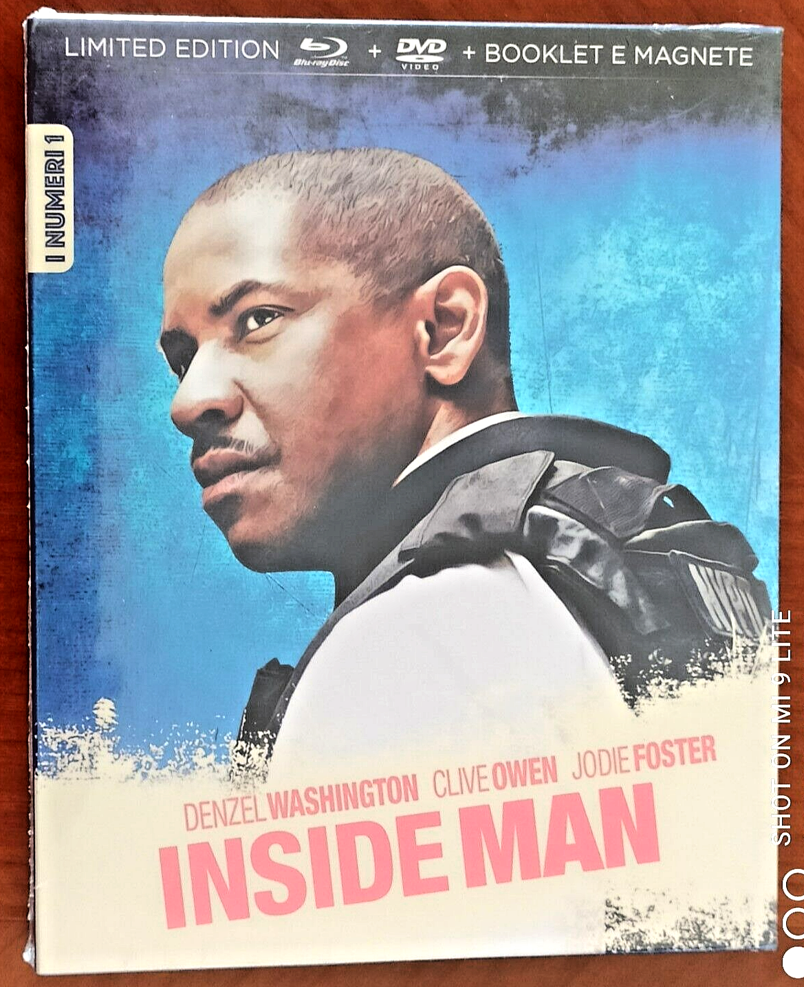 INSIDE MAN Denzel Washington Jodie Foster  I NUMERI 1  (Bluray+Dvd) ****NUOVO