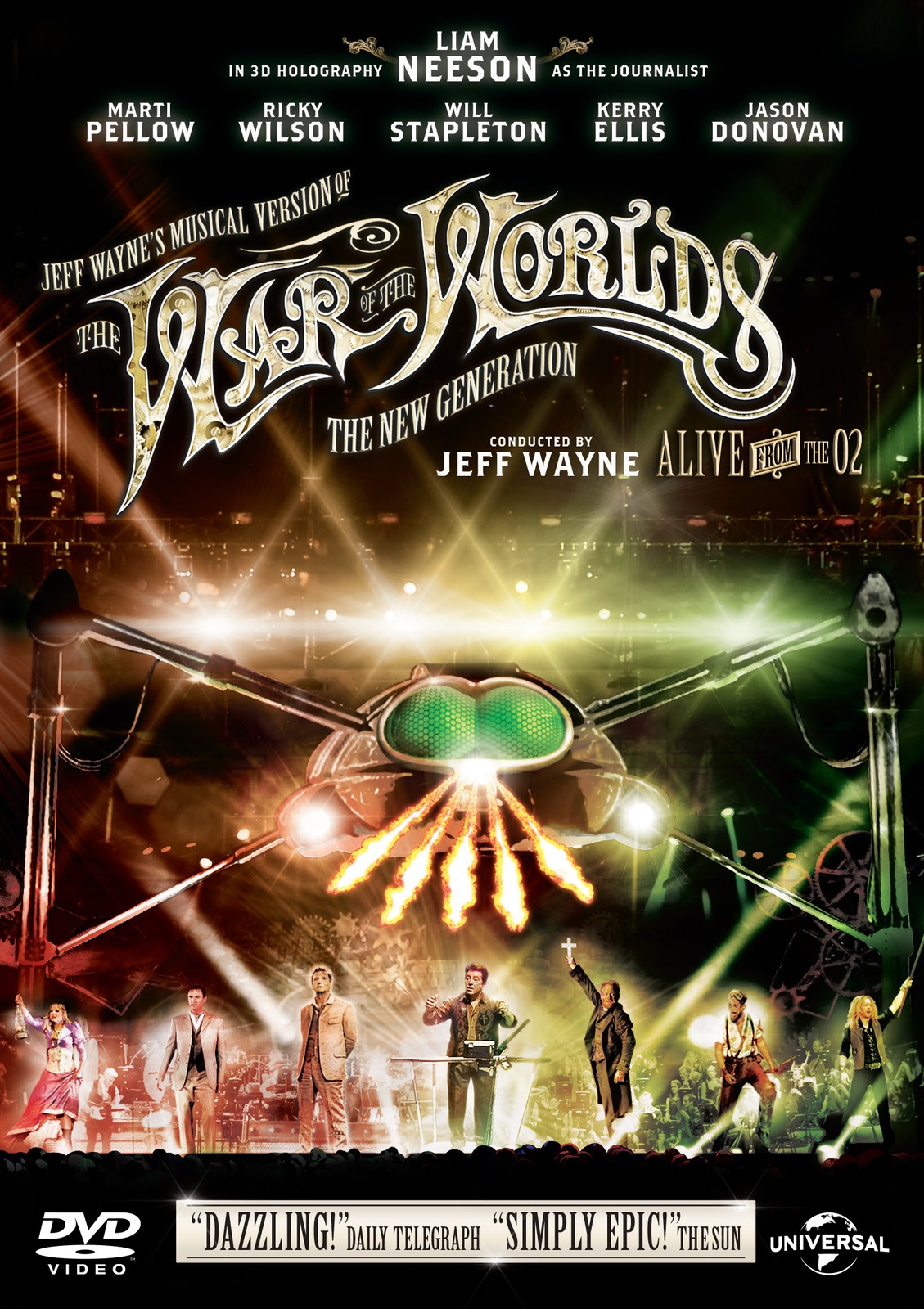 Jeff Wayne's the War of the Worlds - The New Generation (DVD) Liam Neeson