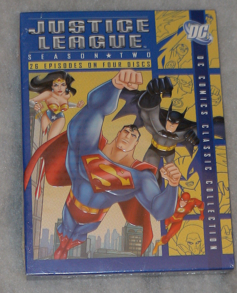 Justice League Stagione Due 2 Batman Superman Box DVD Set Nuovo Sigillato