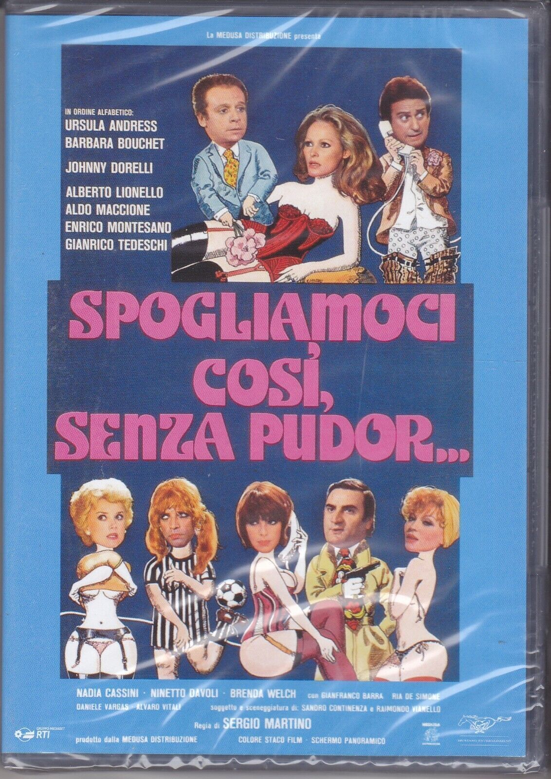 Dvd SPOGLIAMOCI COSI' SENZA PUDOR con Montesano Dorelli Bouchet nuovo 1976