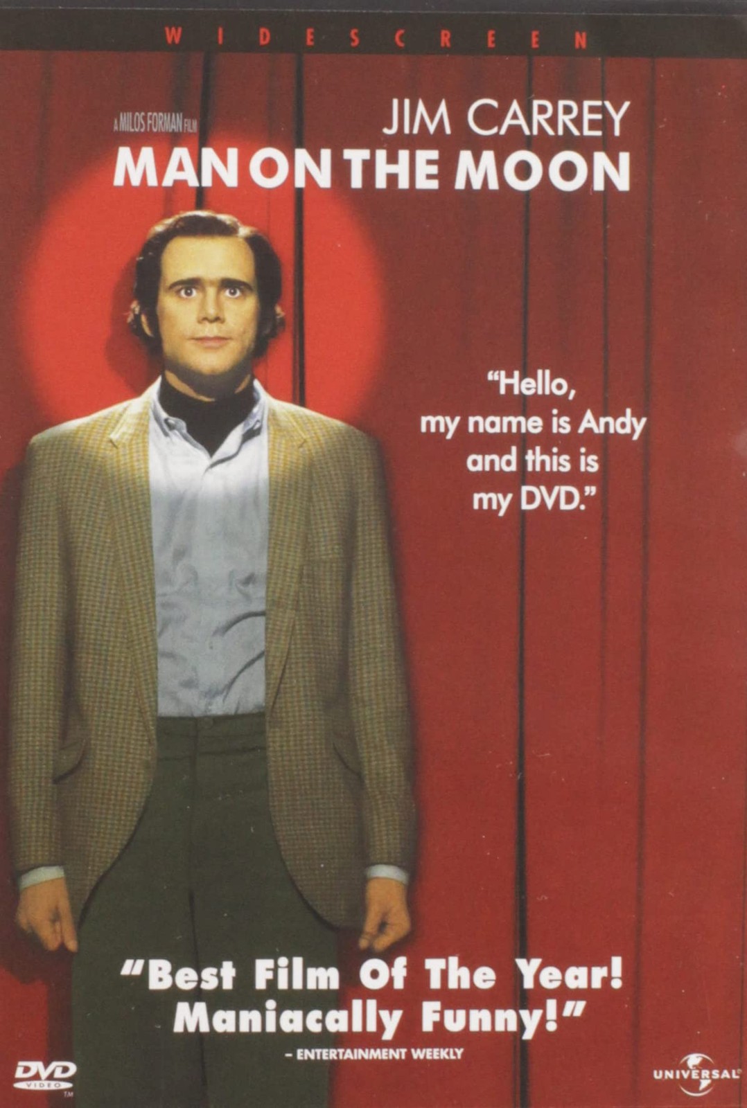 Man on the Moon (DVD) Jim Carrey Danny DeVito Courtney Love Paul Giamatti