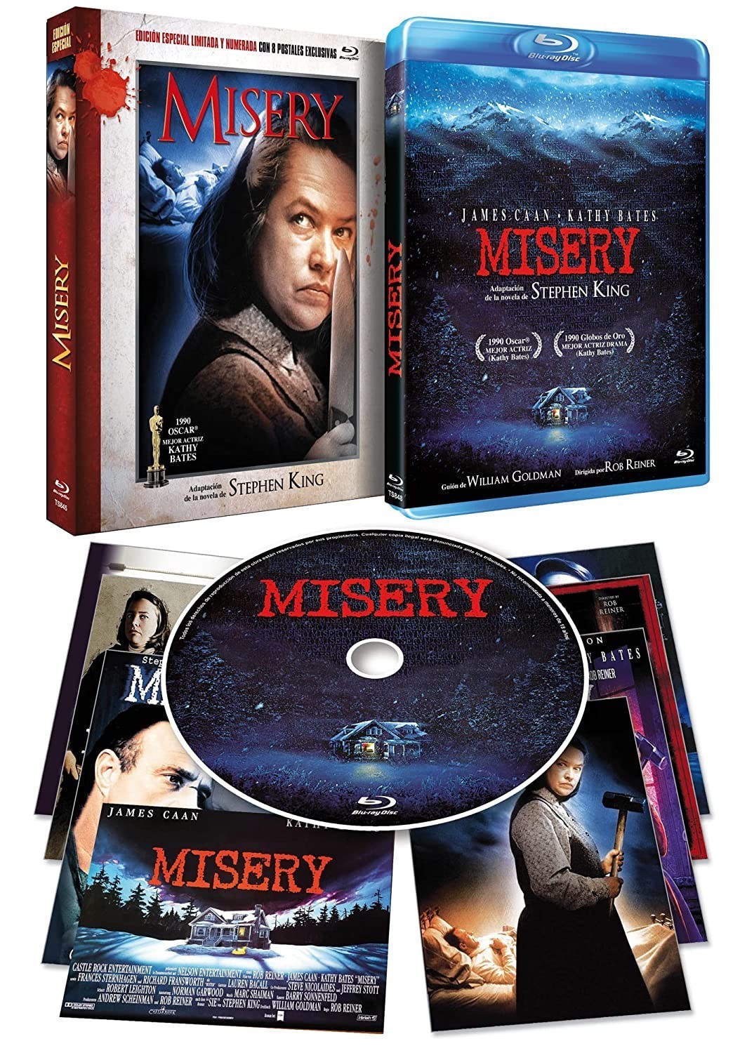 Misery Edición Especial Limitada Con Funda y Postales [Blu-ray] (1990) Misery