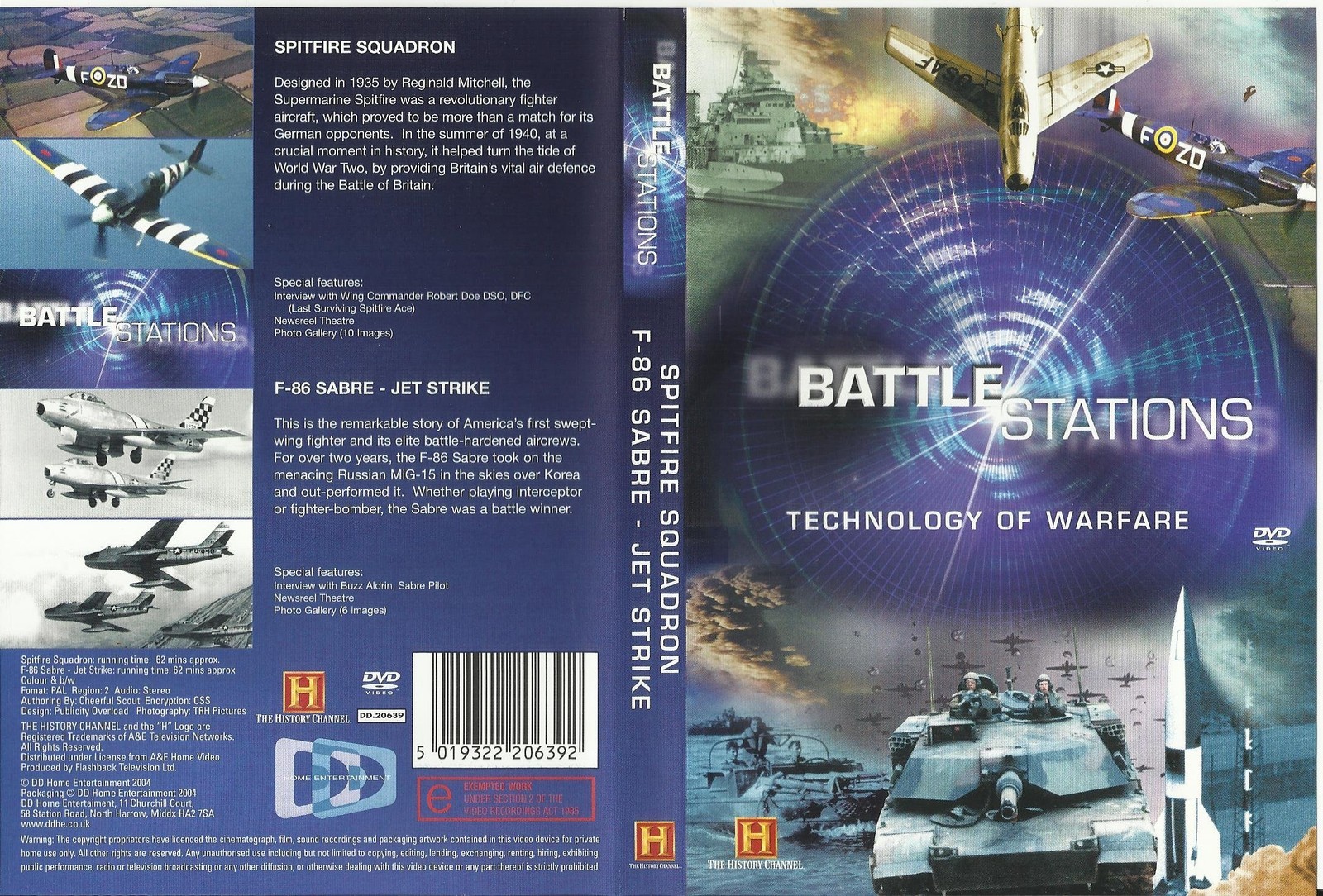 Battle Stations - Spitfire Squadron & F-86 Sabre - Jet Strike (DVD)