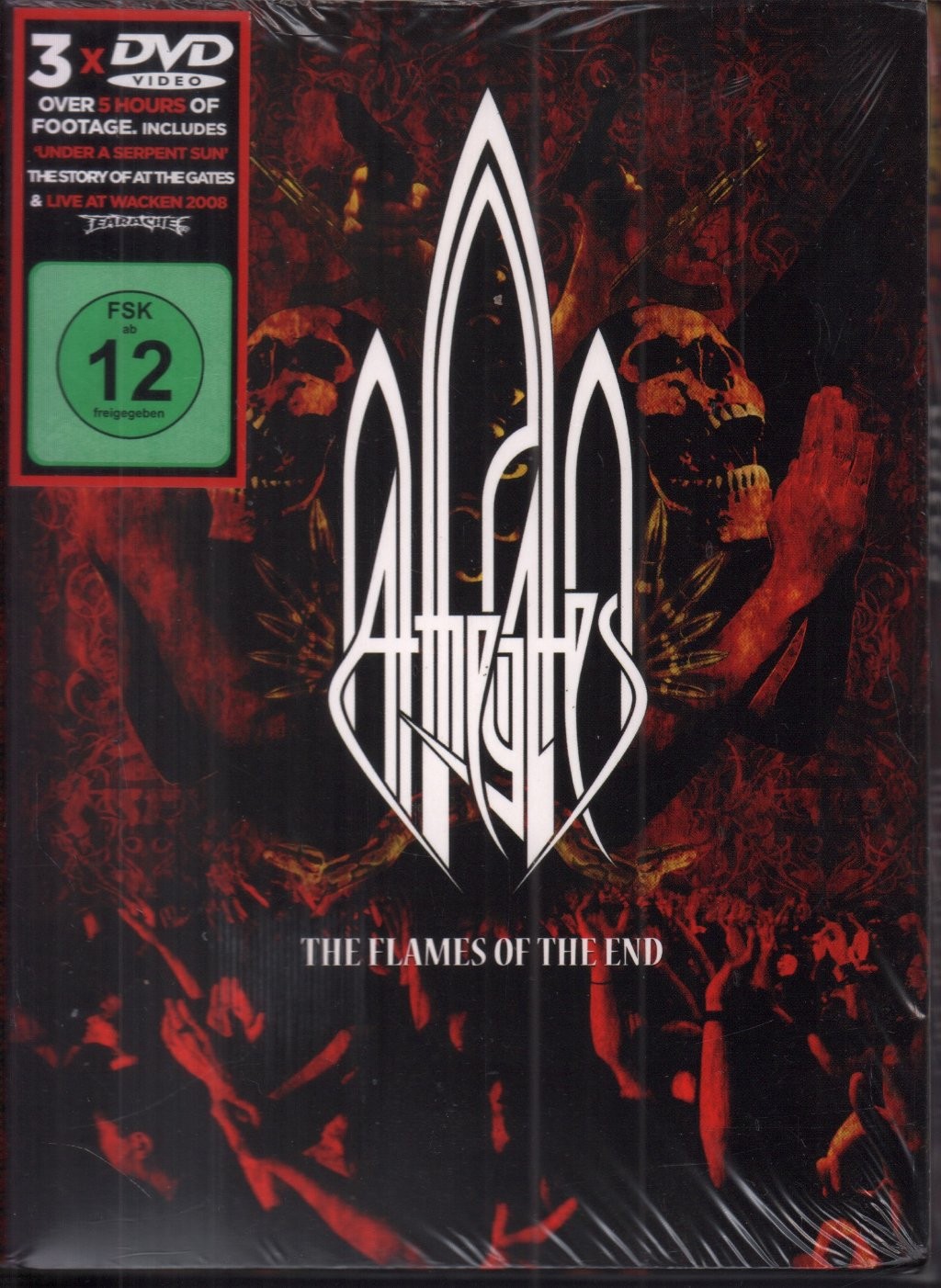 At The Gates Flames Of The End Triplo DVD UK Earache 2010 3 X DVD In Fold Out