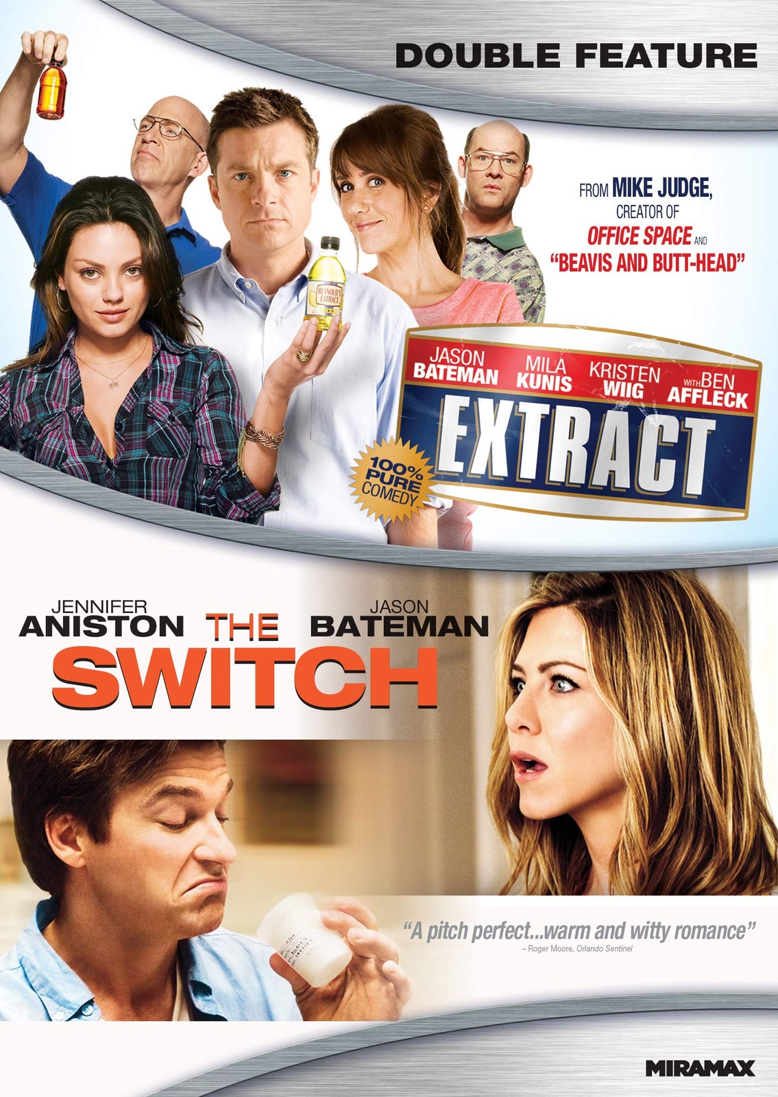 Extract / The Switch (DVD) Jennifer Aniston Jason Bateman Mila Kunis
