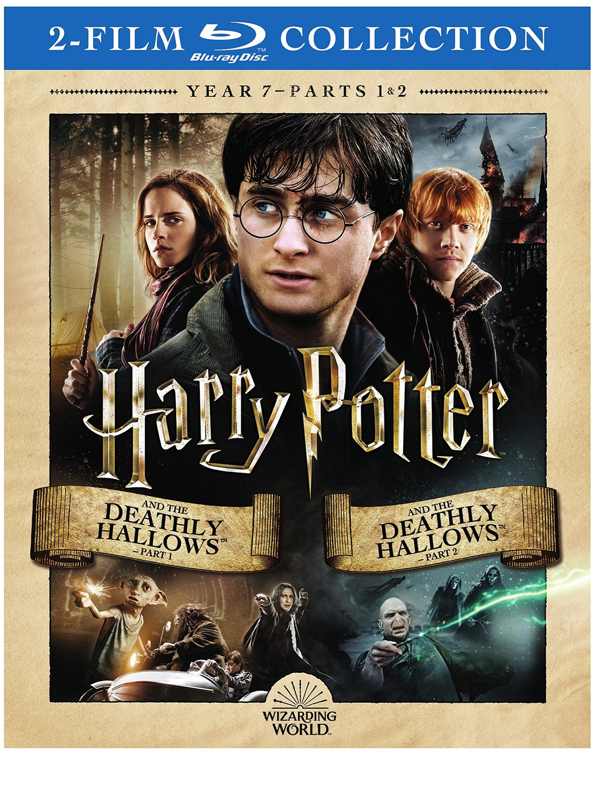 Harry Potter Double Feature: Harry Potter and the Deathly Hallows, Par (Blu-ray)