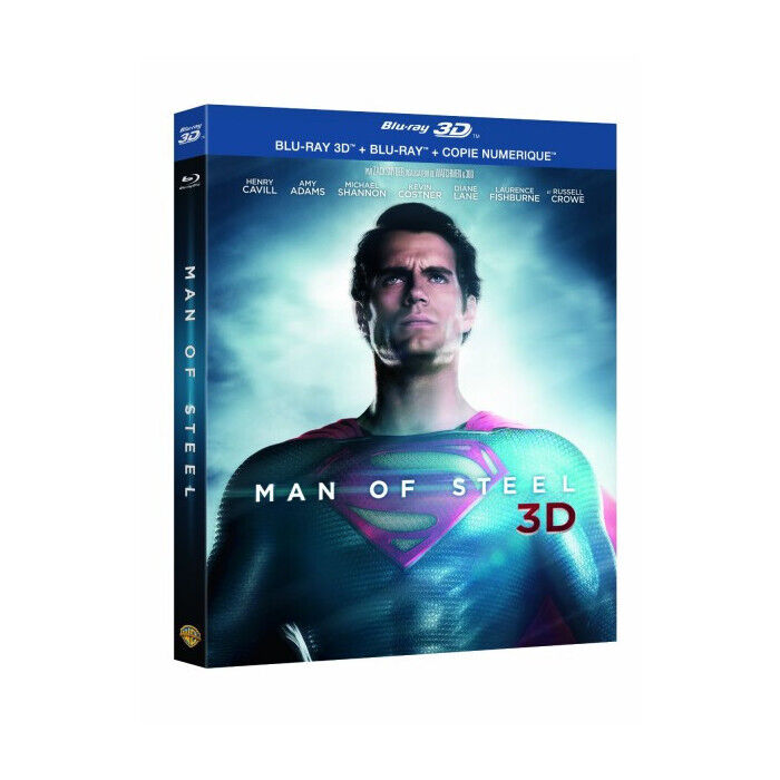 Superman Man Of Steel Combo Blu-Ray 3D+Blu-Ray 2D Nuova