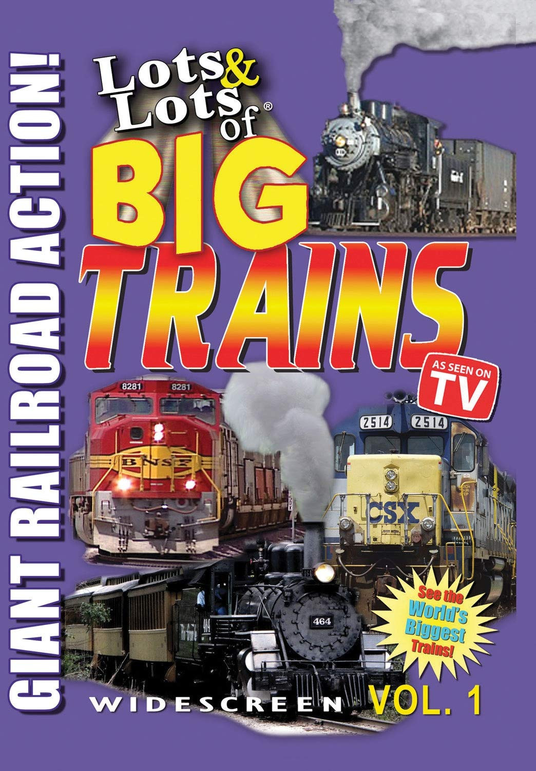 Lots & Lots of Big Trains Volume 1 - Giant Railroad Action (DVD)