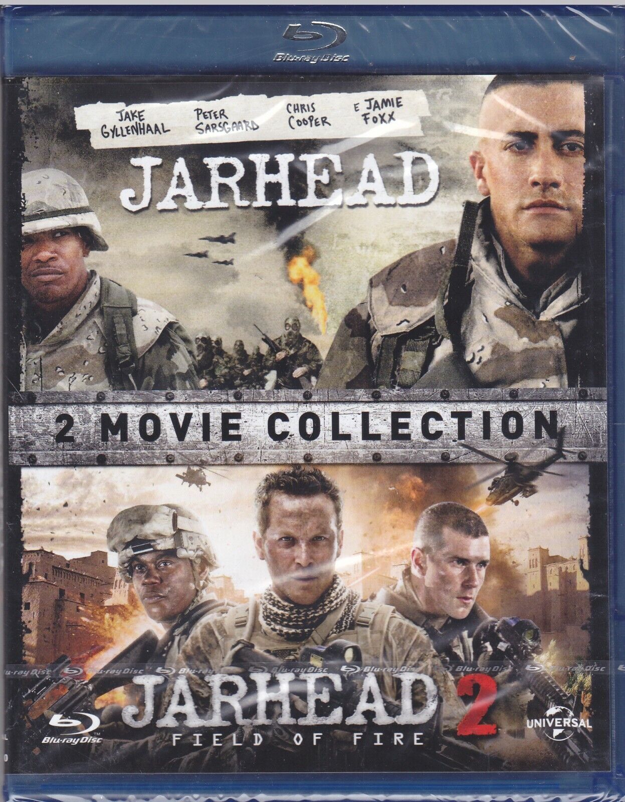 2 Blu-ray JARHEAD 1 + JARHEAD 2 FILD OF FIRE 2 Movie Collection nuovo sigillato