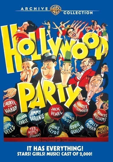 Hollywood Party (DVD) Jack Pearl Jimmy Durante Stan Laurel Lupe Velez June Clyde