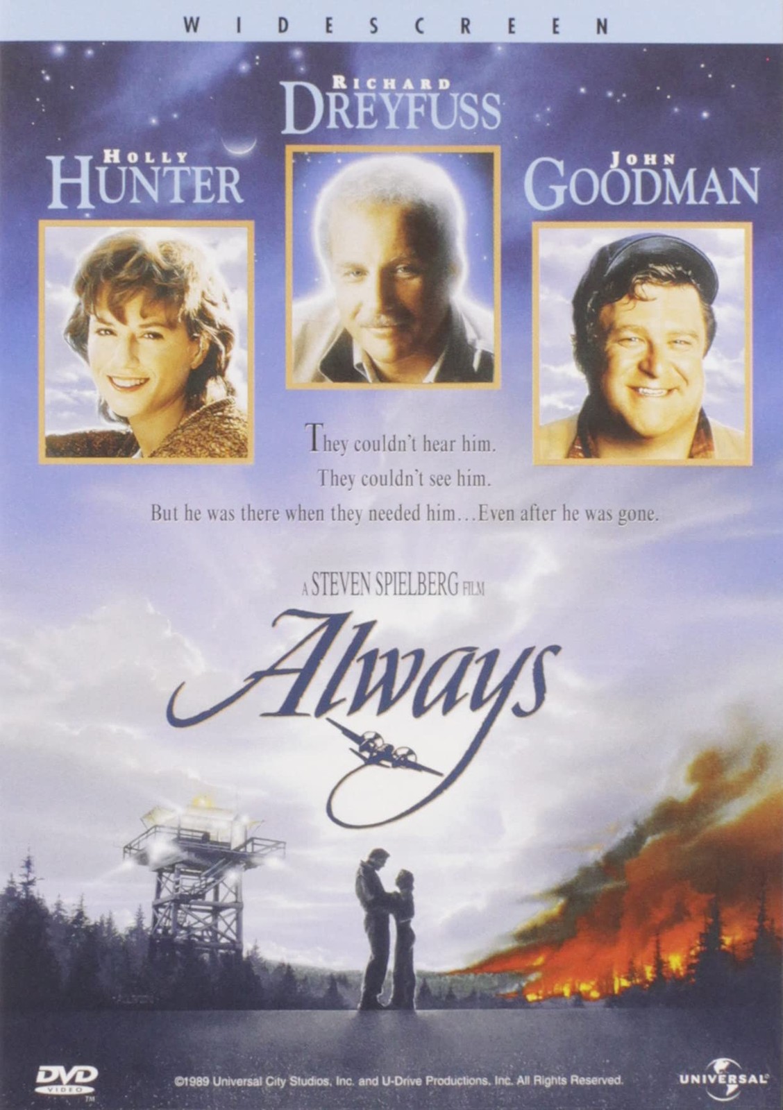 Always (DVD) Richard Dreyfuss Holly Hunter John Goodman Audrey Hepburn
