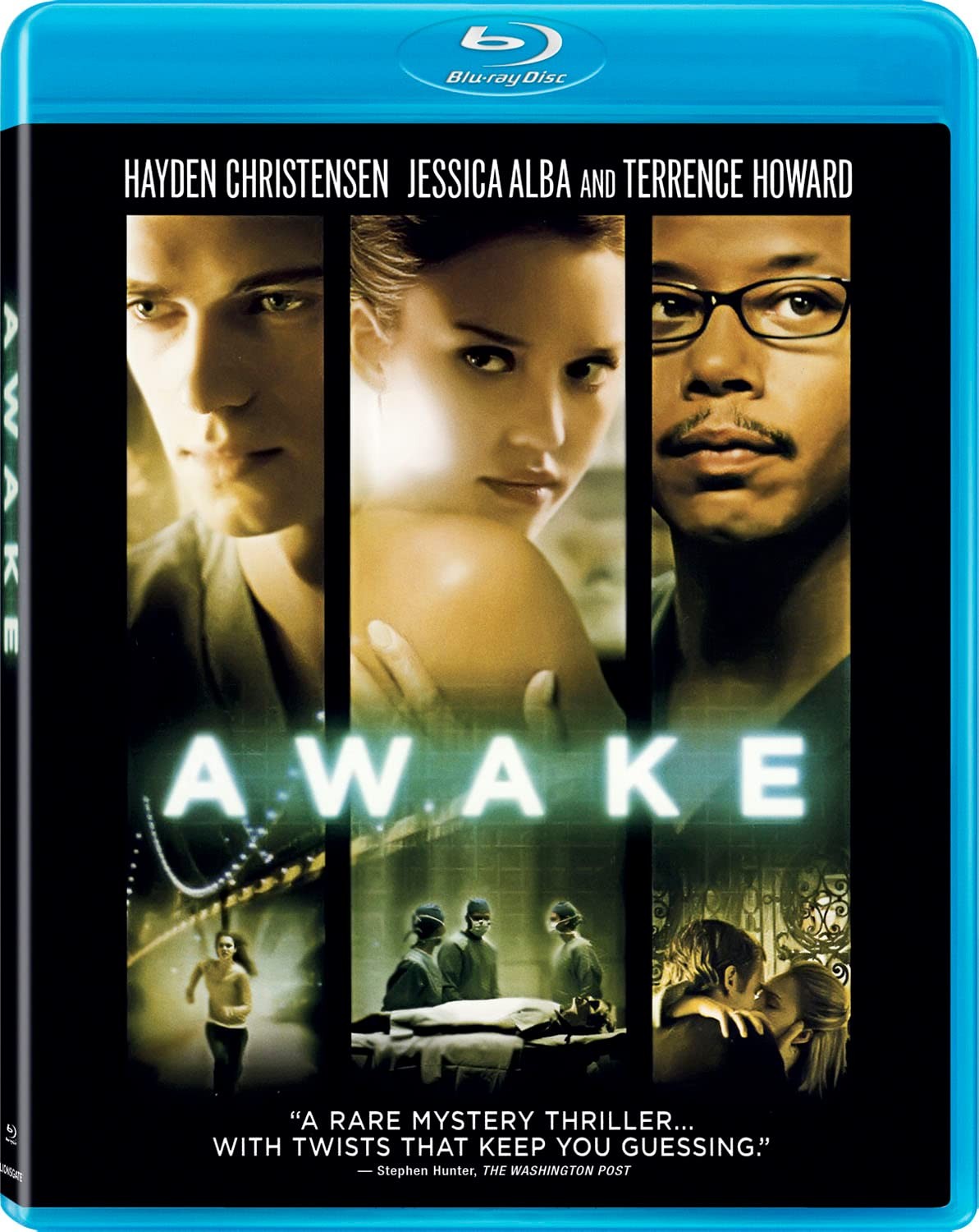 Awake (Blu-ray) Hayden Christensen Jessica Alba Terrence Howard Lena Olin