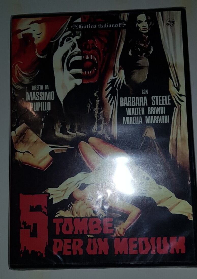 5 TOMBE PER UN MEDIUM  Sinister DVD Barbara Steele horror gotico Raro SEVERIN