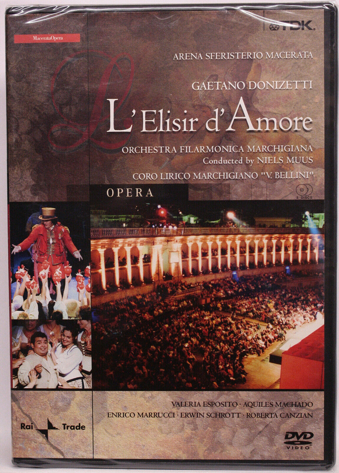 Gaetano Donizetti L'elisir d'amore (2 DVD) nuovo edizione italiana reg 0 87141