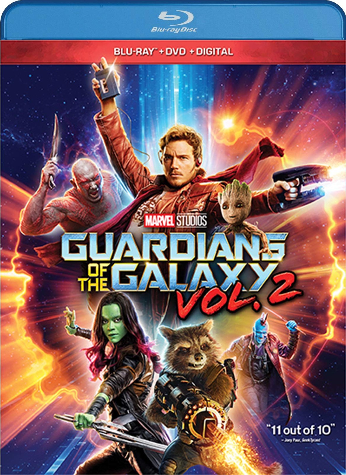 GUARDIANS OF THE GALAXY VOL. 2 (Blu-ray) Chris Pratt Bradley Cooper Vin Diesel